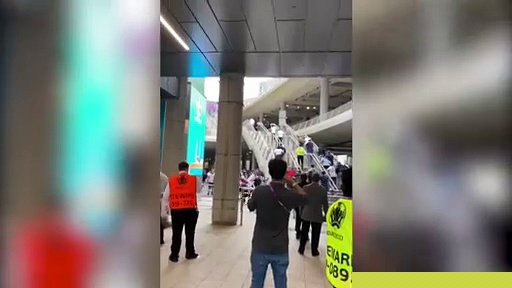 Ticketless England fans evade Wembley security in desperate bid to see Euro 2020 final