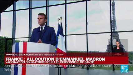 REPLAY - Vaccination obligatoire et pass sanitaire...au menu de l'allocution d'Emmanuel Macron