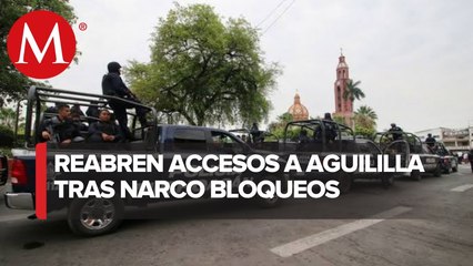 Policías reabrieron la carretera a Apatzingán y restablecer el libre tránsito