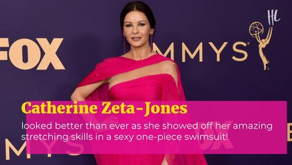 Catherine Zeta-Jones, 51, Shows Off Insane Stretching Skills In Sexy Black One Piece