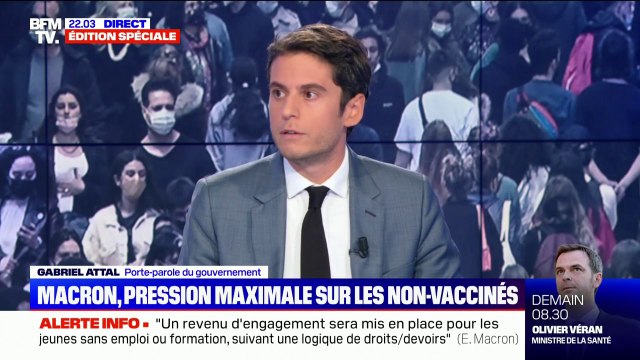 Gabriel Attal: On incite très fortement à la vaccination pour éviter d'avoir à reprendre des décisions très difficiles