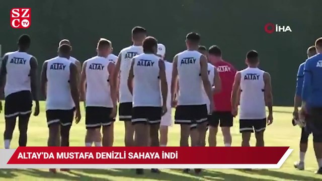 Altay’da Mustafa Denizli sahaya indi