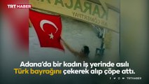 Adana'da Türk bayrağına çirkin saldırı