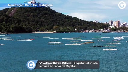 5ª Volta à Ilha de Vitória: 30 quilômetros de remada ao redor da Capital