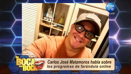 "Son payasadas": Carlos José Matamoros sobre los programas online