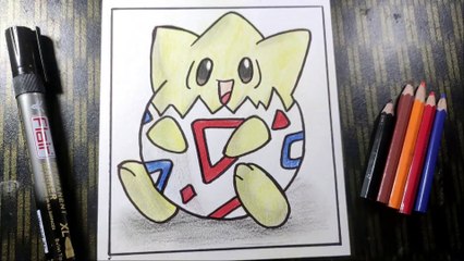 How to Draw  Togepi | Pokemon | Cute Pokemon drawing
