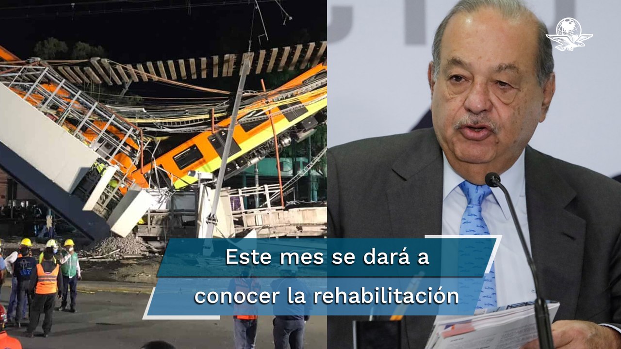 Carlos Slim asumirá costo de rehabilitación de la Línea 12: Sheinbaum
