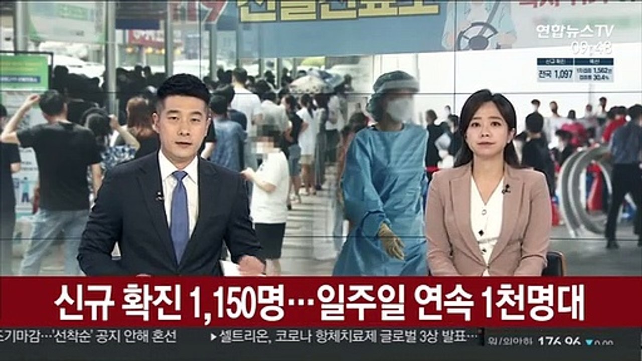 신규 확진 1,150명…일주일 연속 1천명대