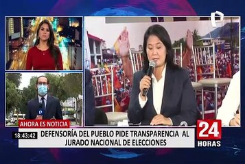 Defensoría del Pueblo pide al JNE explicar la motivación de cada una de sus resoluciones
