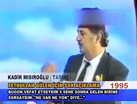 K.Mısıroğlu'nun 1995 yılında F.Gülen hakkındaki konuşması
