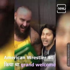 Watch Actor Varun Dhawan With Various WWE Champions