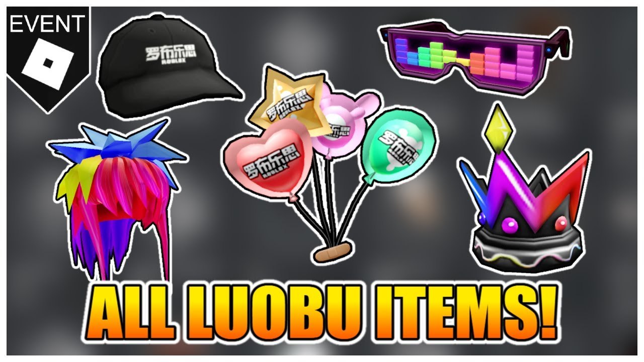 [FREE ITEMS] How to get LUOBU'S PARTY HAIR, BALLOON, SHADES, CROWN and