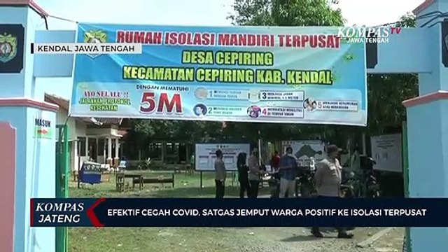 Satgas Jemput Warga Positif ke Isolasi Terpusat