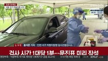 선별검사소 추가 운영…검사자 탑승한 차량 행렬