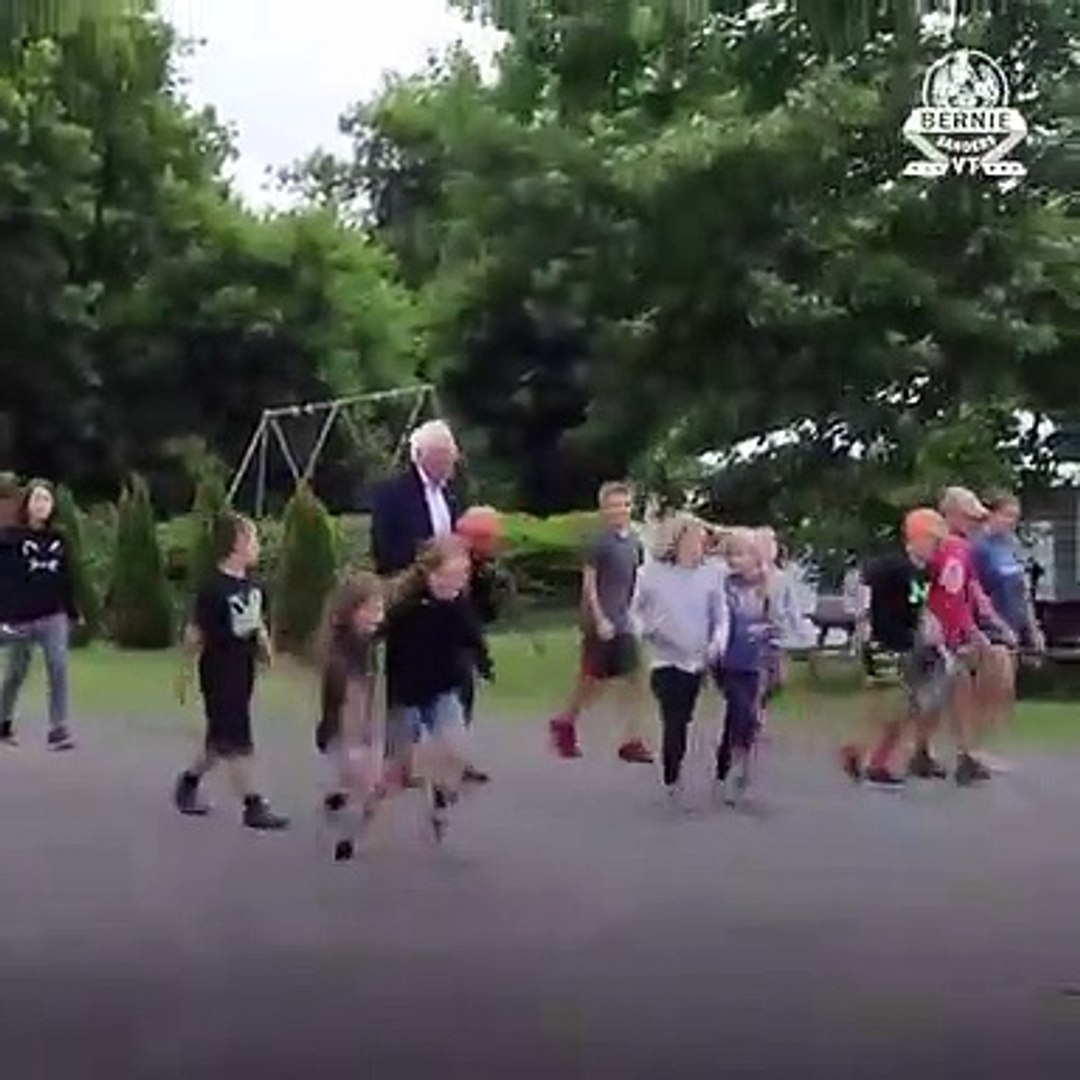 Viral Video Bernie Sanders Releases Video Playing Basketball At Vermont Summer Camp Video Dailymotion