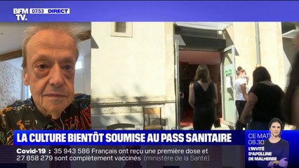 Pour le comédien Guy Carlier, "c'est une certitude" qu'avec le pass sanitaire, les spectateurs de théâtres seront moins nombreux