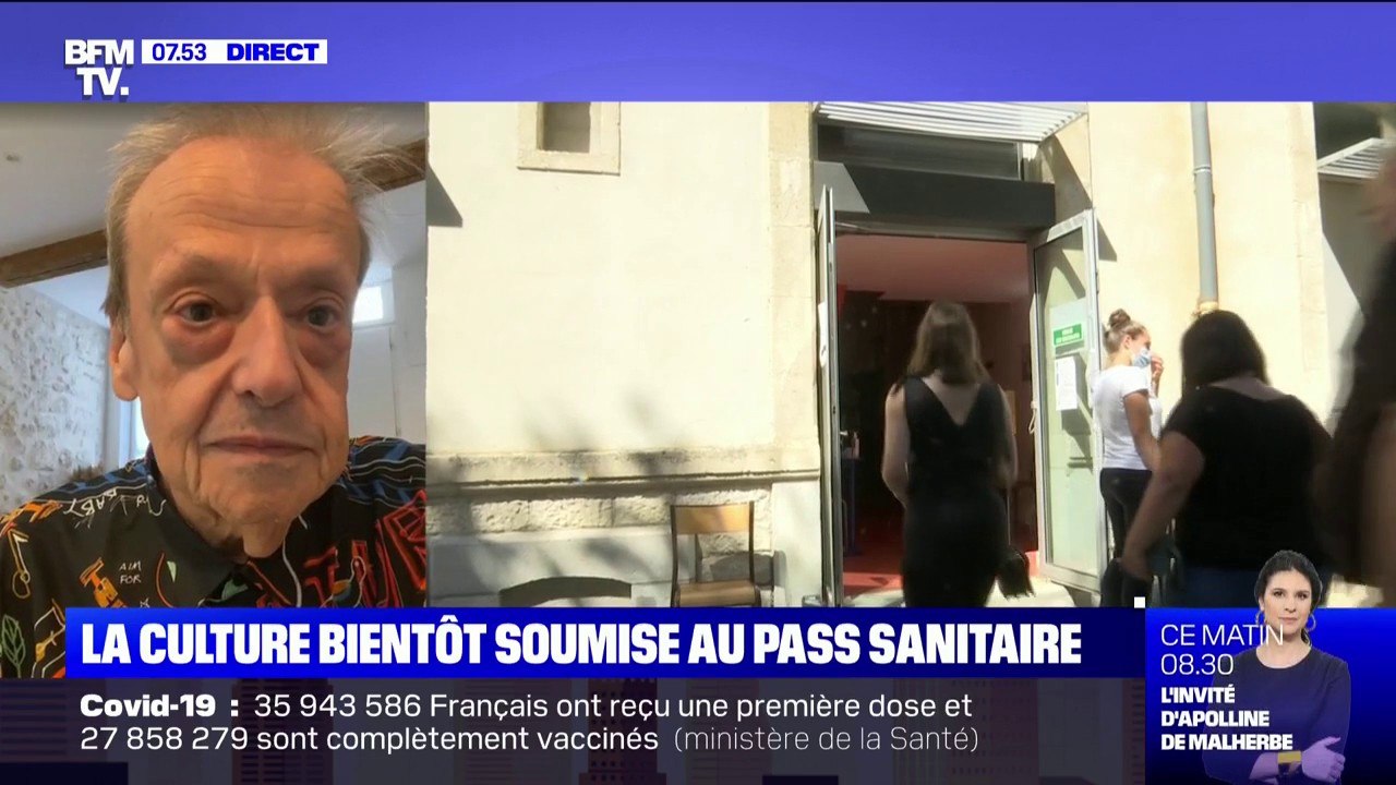 Pour le comédien Guy Carlier, "c'est une certitude" qu'avec le pass sanitaire, les spectateurs de théâtres seront moins nombreux
