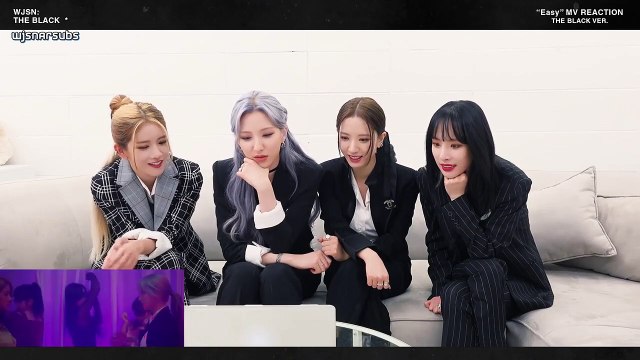 Arabic sub 우주소녀 더 블랙 WJSN THE BLACK - Easy Music Video Reaction 더 블랙 ver