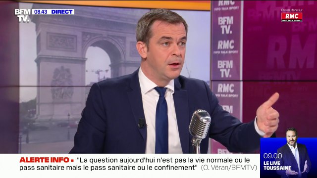 Olivier Véran: la réduction du délai pour obtenir un pass sanitaire après sa 2e dose de vaccin est une piste à l'étude