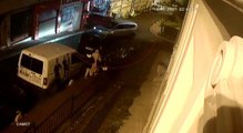 Fatih'te iki aracın çarpıştığı kaza kamerada