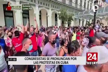 Congresistas se pronuncian por las protestas antigubernamentales en Cuba