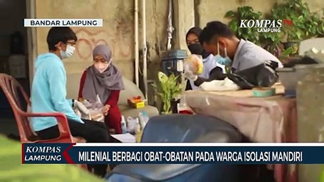 Milenial Berbagi Obat-Obatan Pada Warga Isolasi Mandiri