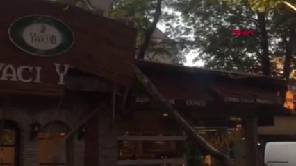 TARİHİ ÇINAR AĞICININ 9 METRELİK DALININ KOPMA ANI KAMERADA