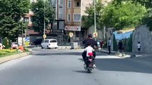 Son dakika haberi: Trafikte baba ve kızın tehlikeli yolcuğu kamerada