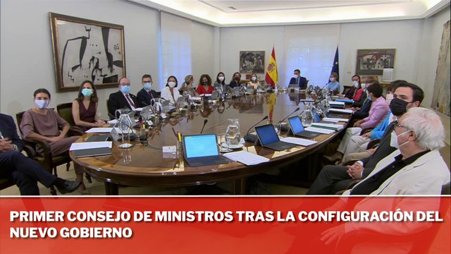 Primer Consejo de Ministros tras la configuración del nuevo Gobierno
