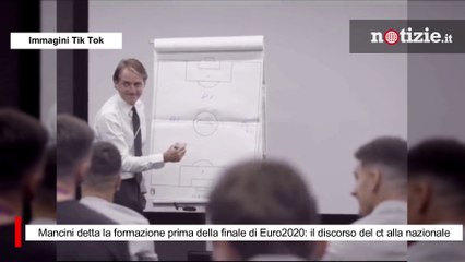 Mancini detta la formazione prima della finale di Euro2020: il discorso del ct alla nazionale