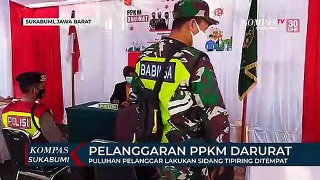 Puluhan Pelanggar Lakukan Sidang Tipiring Ditempat