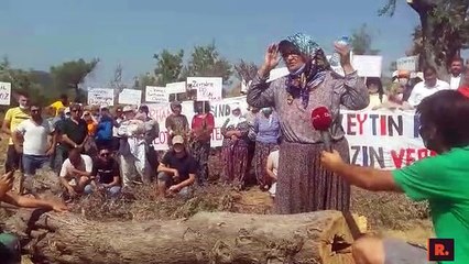 İzmir'de JES protestosu: Orhanlı'ya sahip çıkmamak köyümüze ihanettir