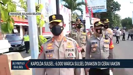 Kapolda Sulsel: 6.000 Warga Sulsel Divaksin Di Gerai Vaksin