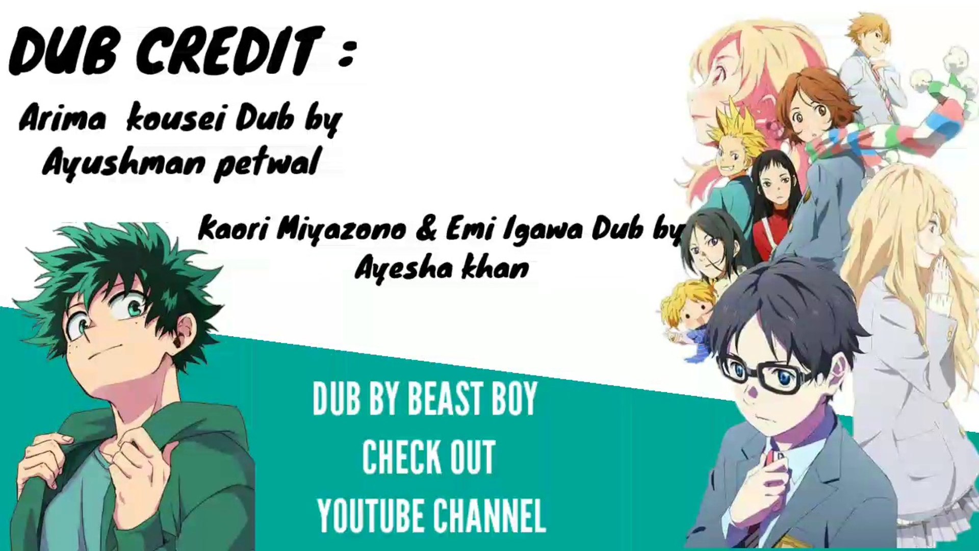 YOUR LIE IN APRIL EPISODE 09 IN HINDI DUB BY BEAST BOY AND TEAM - video  Dailymotion