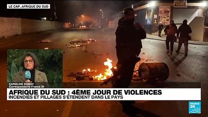 Afrique du Sud : incendies et pillages s'étendent dans le pays