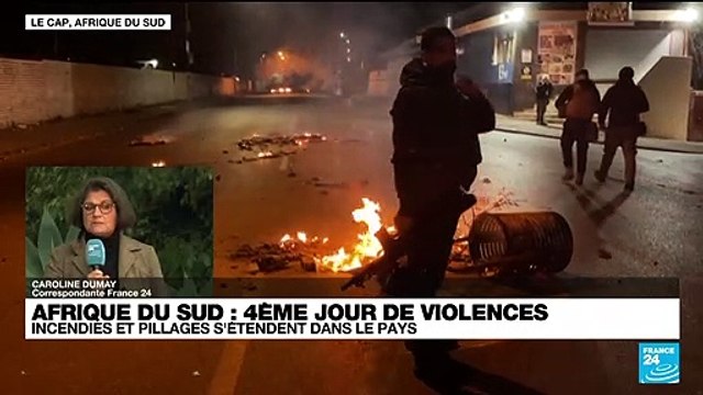 Afrique du Sud : incendies et pillages s'étendent dans le pays