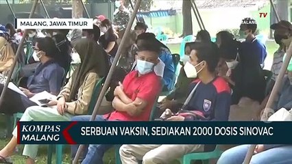 Warga di Malang Antusias Ikuti Vaksinasi
