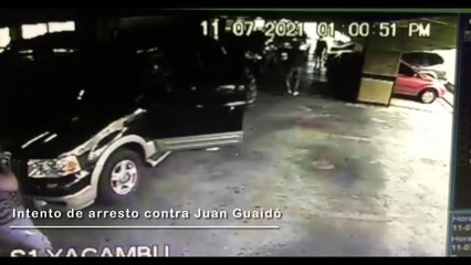 Momentos cuando las FAES intentan detener a Juan Guaidó