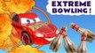 Disney Cars Frank and Lightning McQueen Extreme Bowling Challenge in this Hot Wheels Funlings Race Competition Video for Kids with PJ Masks and Marvel Avengers by Kid Friendly Family Channel Toy Trains 4U