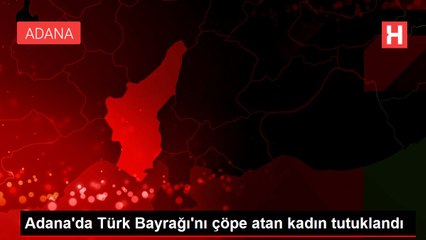 Adana'da Türk Bayrağı'nı çöpe atan kadın tutuklandı