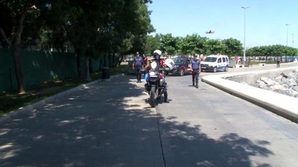 Bakırköy'de Atlı polisler ve drone eşliğinde korana virüs denetimi