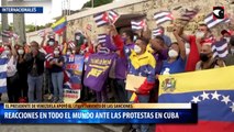 Reacciones en todo el mundo ante las protestas en Cuba