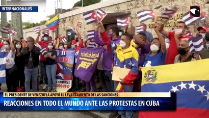 Reacciones en todo el mundo ante las protestas en Cuba