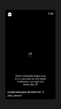 Jade Leboeuf dévoile les dessous de son mariage à l'occasion de ses noces de froment. Juillet 2021