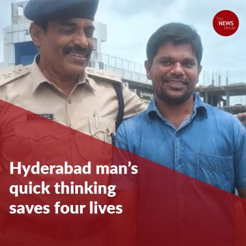 Hyderabad man’s quick thinking saves four lives trapped in burning car
