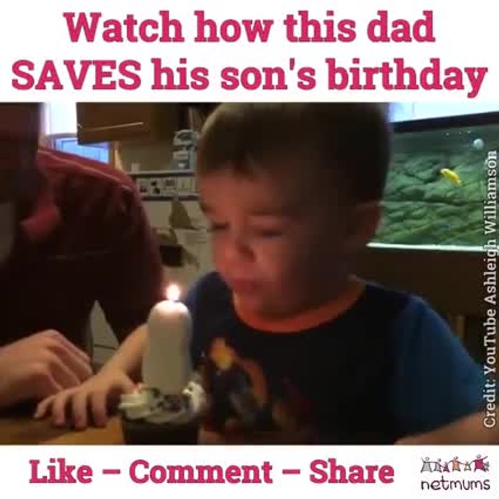 Watch how this dad SAVES his son's birthday