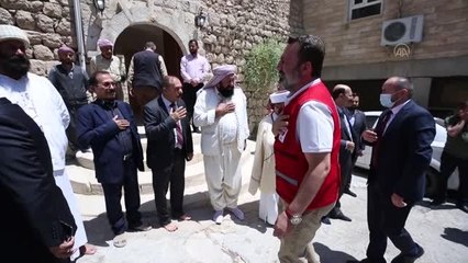 Irak'taki Türk heyetinden Ezidilerin tapınağı Laleş'e ziyaret