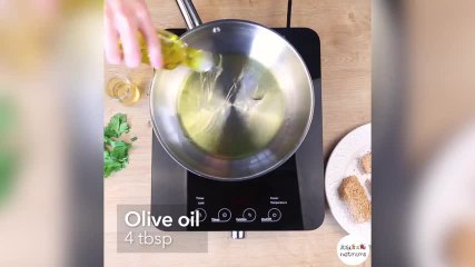 Grilled feta and sesame seeds