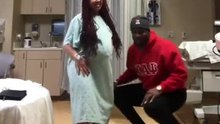 Couple in hospital do the baby momma dance