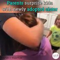 Parents surprise kids with newly adopted sister